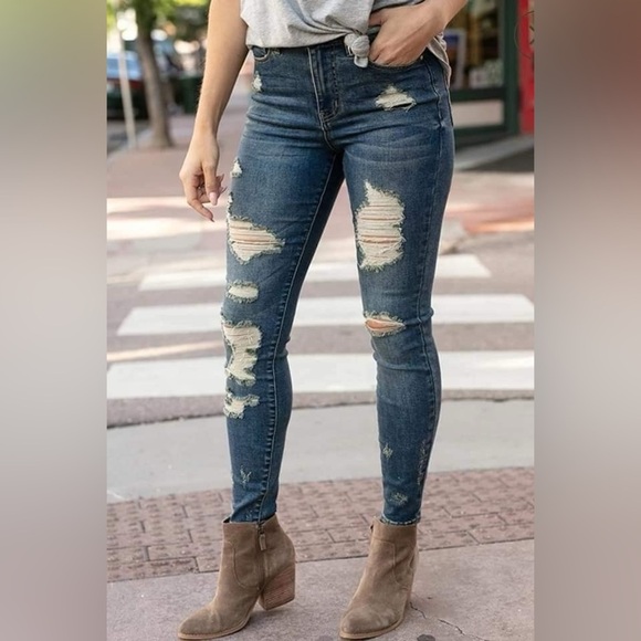 Grace & Lace Denim - Grace & Lace denim Waist Shaper Jeggings size 6